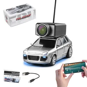 EngineDIY Mini RC Car with HD FPV Camera, 1/64 Scale APP-Controlled Fully Proportional FPV Remote Control Racing Car Toy with Gyro Stabilizer and WiFi Module, Gifts for Car Lover