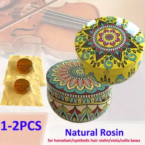 Violin Rosin, Natural Violin Rosin for Violin Cello Viola Rosin, Light Low Dust for Bows String Music Instrument Accessory, Light Low Dust Resin, Violin Accessories, and Is Packaged in A Beautiful Storage Bottle (random Pattern), 24g