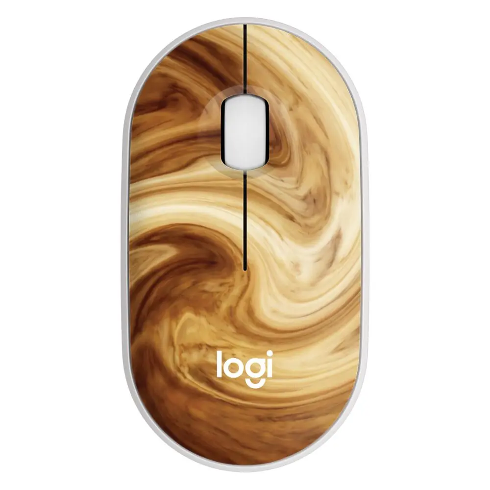 Logitech Pebble Mouse 2 M350s Slim Bluetooth Wireless Mouse, Portable, Lightweight, Customizable Button, Quiet Clicks, Easy-Switch for Windows, macOS, iPadOS, Android, Chrome OS