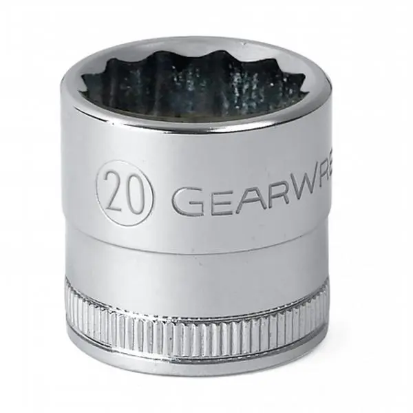 Gearwrench 30 mm 12-Point Standard Length Torx Socket Wrench, 80813, 2 lbs, Chamfered Opening, Double Line-Knurled Ring, Full Polish Chrome Finish (Hand Tools for Hardware Tasks)