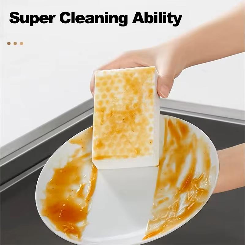 Magic Nano Cleaning Sponge - Multi-Functional Melamine Foam Eraser for Kitchen Dishwashing, Bathroom Stain Removal and Household