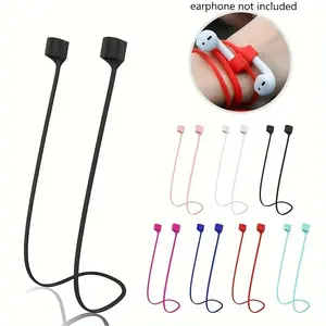 Suitable For Wireless Earphones Headphones Earbuds Anti-lost Rope Silicone Material Durable Anti-lost Lanyard For Airpods Compatible Earphones
