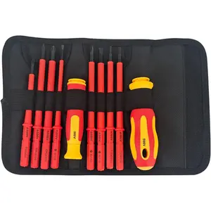 Quality Electrician Insulated Screwdriver Set Storage Roll Multicomponent VDE Handle For Household Repairs Maintenance Value