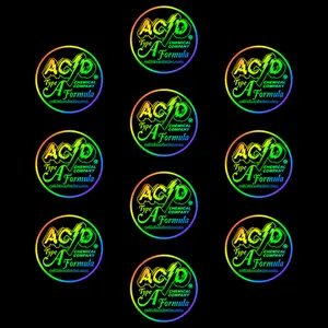 ACID STICKERS - CIRCLE TYPE A HOLOGRAPH