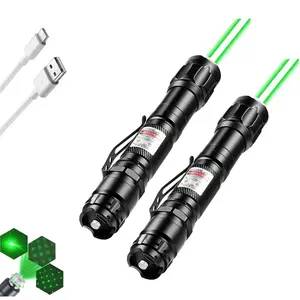 2PCS Rechargeable Green Light Pointer, Multi-Pattern Presenter, Durable Metal Body, for Classroom, Office & Presentation Use outdoorfun pocket