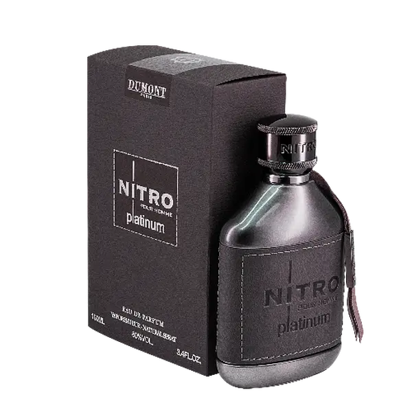 Lattafa Nitro Platinum by Dumont - 100ml Alcohol-Based Eau De Parfum, Fresh Citrus Signature Scent, Stylish Unisex Fragrance for Everyday Wear, Ambition-Driven Male Focus, Beauty & Personal Care Perfume Single Item