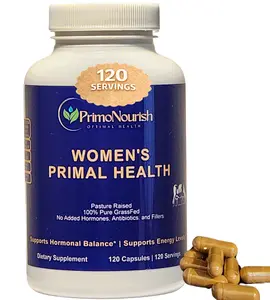 Grass-Fed Beef Organ Supplement for Women – Whole-Food Nutrients (Iron & B Vitamins) for Energy & Daily Vitality – Pasture-Raised Beef Organ Blend w/ Female-Specific Organs – 120 Capsules, Made in USA