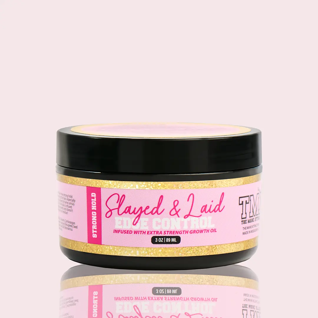 Slayed & Laid Edge Control Strong Hold Gel for Styling & Smoothing Hairline 3oz Haircare