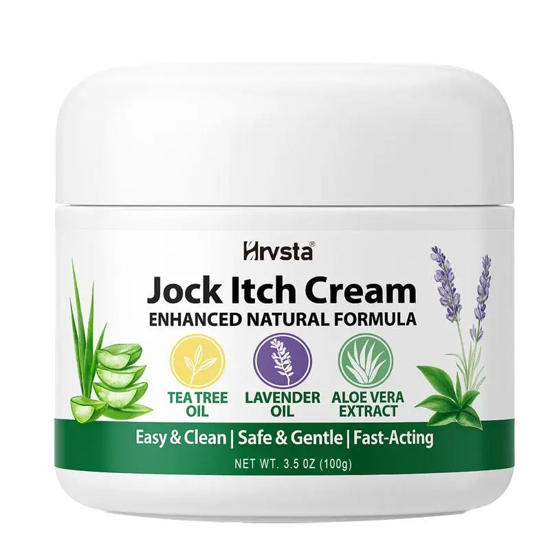 Soothing Antifungal Cream for Jock Itch and Ringworm with Tea Tree Oil & Aloe Vera - Gentle, Hydrating Formula for Sensitive Skin Relief - 1 oz, Blend, Lavender, 30G, Easy-To-Use, Hypoallergenic, Natural, Unisex, Botanical Blend Body Lotions & Creams, Aro