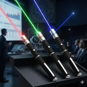 Ultra-Bright Laser Pointer: Red, Green, Blue, Purple Options｜500m Long Range｜Remote Control｜Perfect for Presentations, Teaching, Pet Training｜Portable & Safe Design｜Ideal for Professionals & Cat/Dog Toys｜Handheld Laser Pen