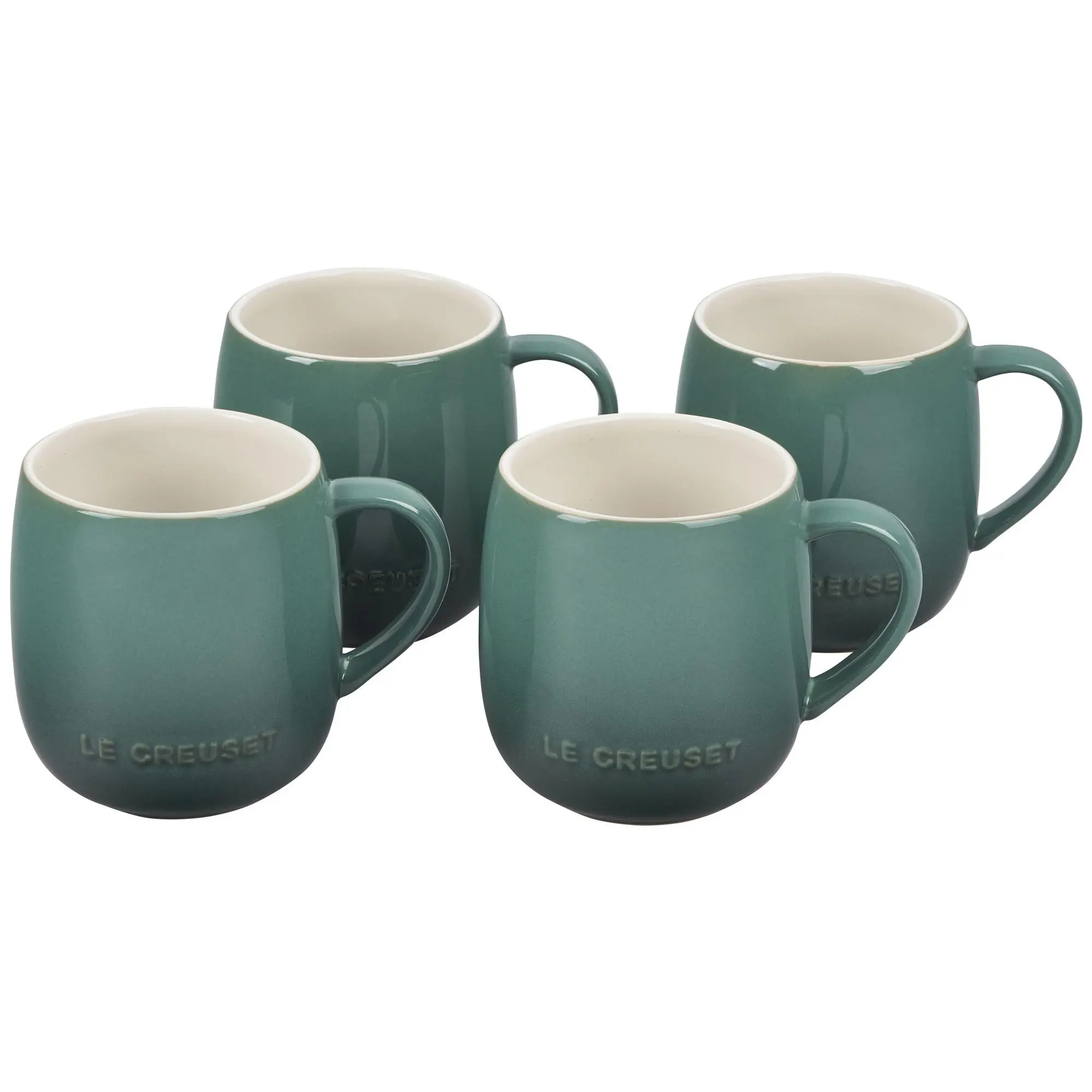 Le Creuset Set of (4) 13-oz Heritage Mugs Le Creuset Set of (4) 13-oz Heritage Mugs