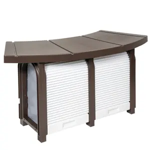 XtremepowerUS Heavy Duty Spa Pad Hot Tub Connectable, Brown