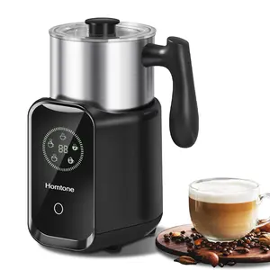 Homtone 5-in-1 Milk Frother and Steamer Electric Milk Frother, 21oz Induction Milk Frother, Removable Stainless Steel Automatic Milk Steamer for Latte, Hot Chocolate Milk, Hot & Cold Foam, Large