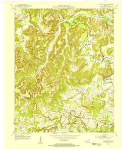 Haleys Mill Kentucky USGS Topographic Quadrangle Map, 1972, 1:24000