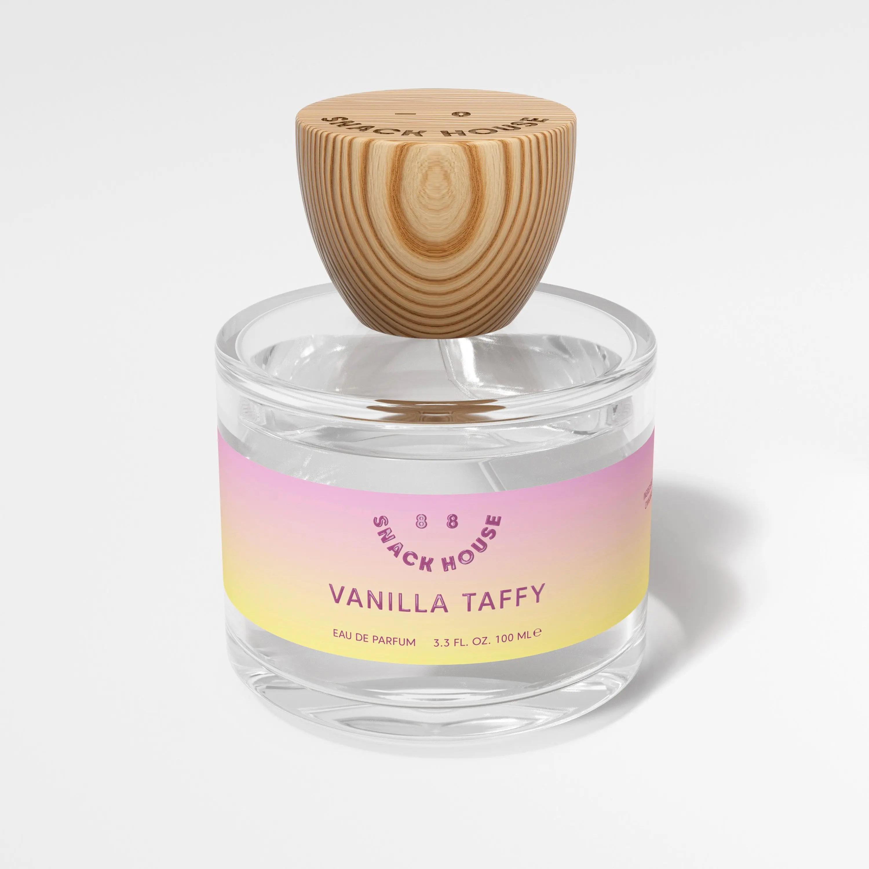 Snack House Vanilla Taffy Eau de Parfum | Unisex Fragrance | 100ml | Silky Coconut Milk, Rich Brown Sugar, White Florals | Cozy Scent in Summer