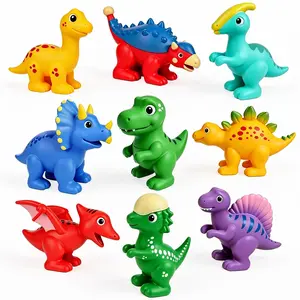 9PCS Mold Free Dinosaur Toys Bathtub Shower Toys Bathing Water Play Toy for Kids Birthday Gifts Mold-Resistant