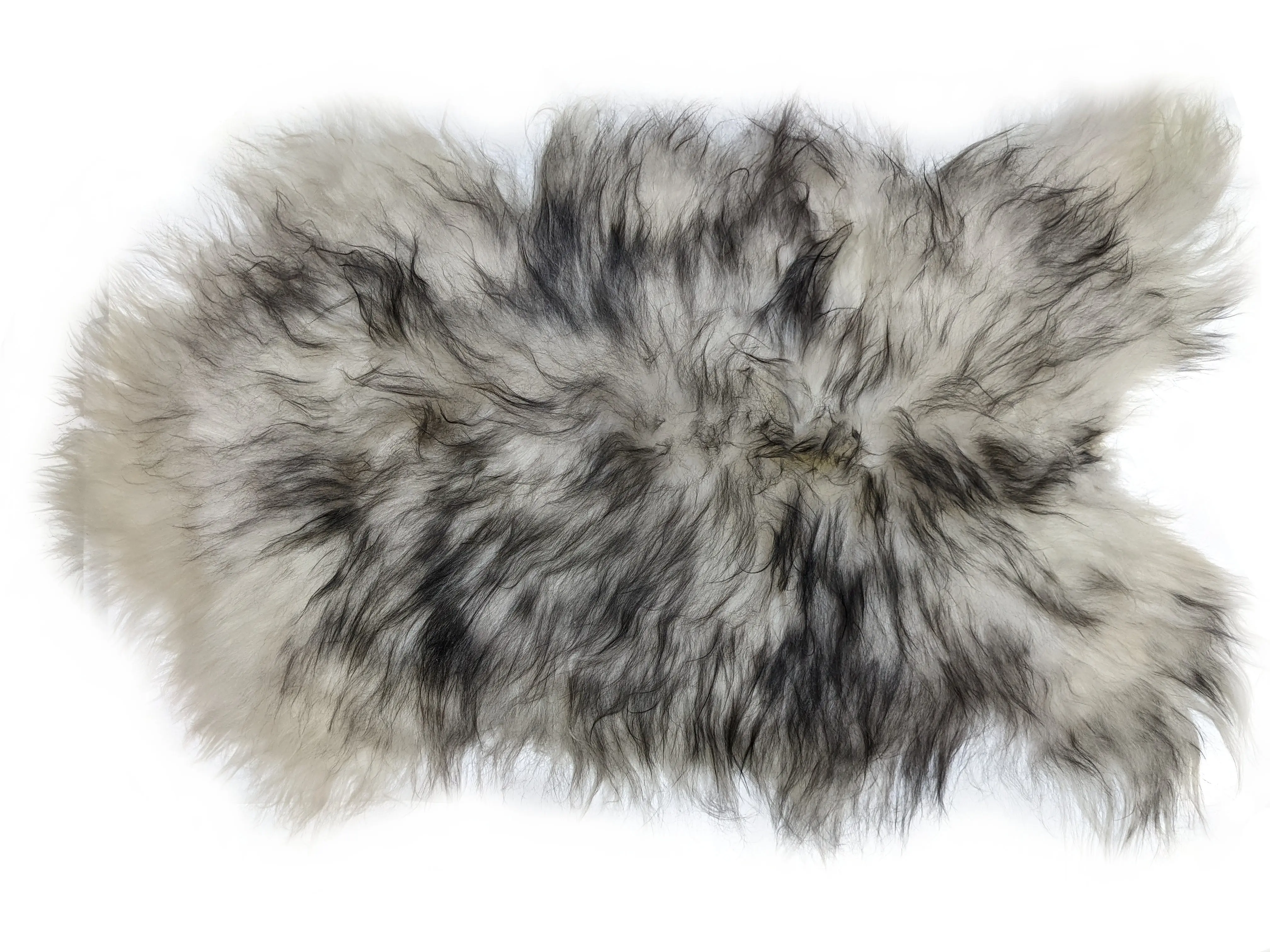 Salvani Inc Genuine Icelandic Sheepskin Rug Throw – shade of black