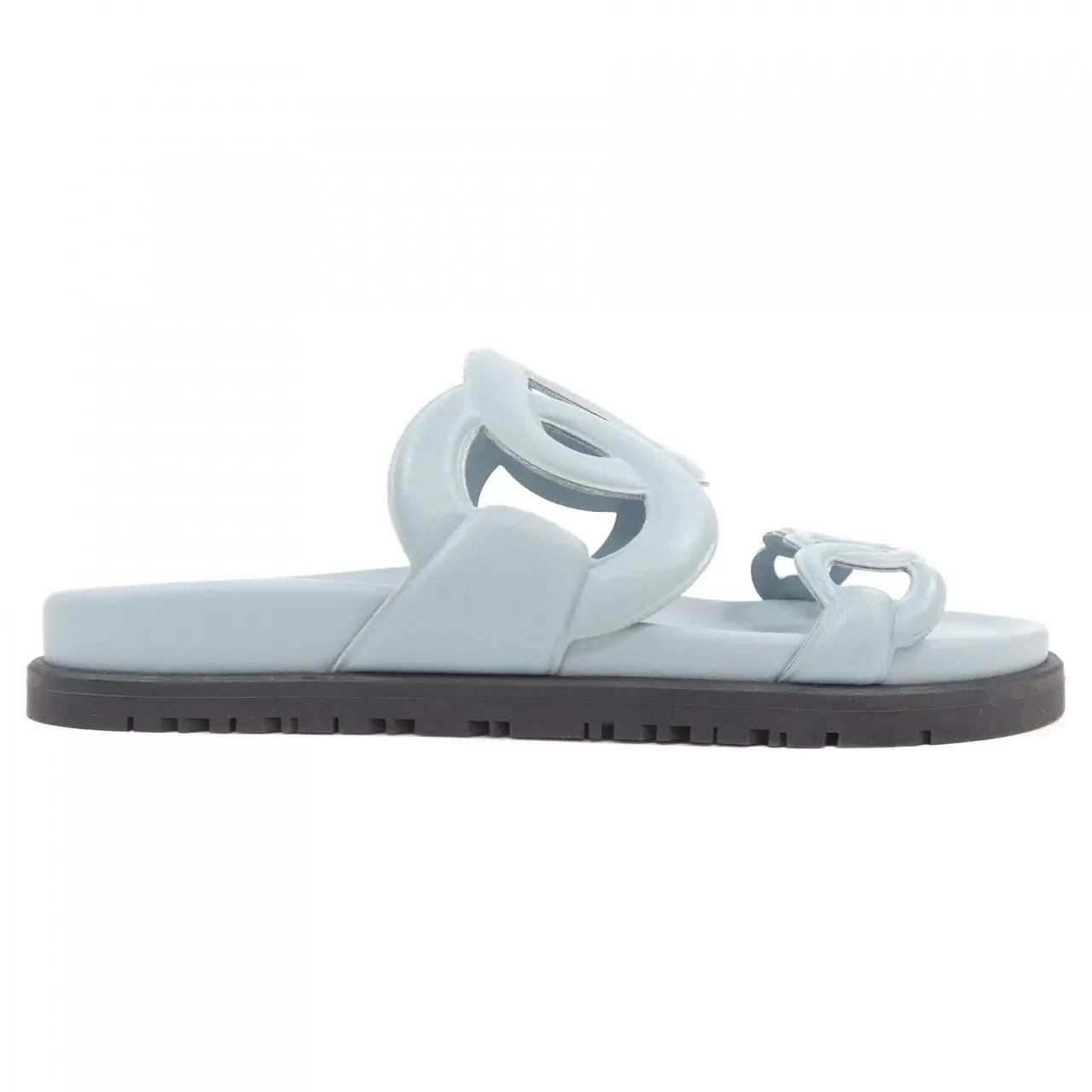 Pre-owned HERMÈS Lambskin Small Leather Goods Hermes Nappa Sandals