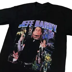 Trend Jeff Hardy Black Cotton Size S-3XL T-Shirt
