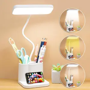 Dimmable LED Desk Light Touch Sensor Table Bedside Reading Lamp