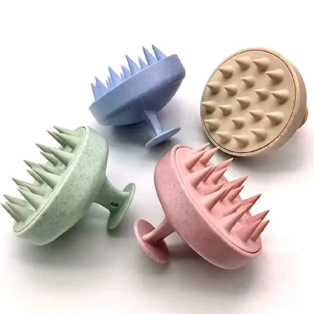TT Life Solutions Silicone Shampoo Hair & Scalp Brush White, Pink, Blue, and Green