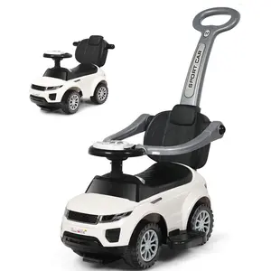 3 in 1 Ride on Push Car, Stroller Sliding Walking Car with Horn, Music, Light, Under Seat Storage, Parental Handle, Armrest Guardrails,Christmas Festival Gift Black Friday Cyber Monday