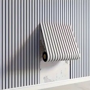 Self-Adhesive 3D Textured PVC Vinyl Wallpaper with Grid Pattern Easy Peel & Stick No Glue Needed for Living Room Bedroom Bathroom Office Modern Home Decor