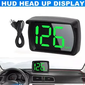 Accurate Car GPS Digital Speedometer - HUD Screen with MPH Units, Plug-and-Play Odometer Head-Up Display for All Vehicles, Automotive & Motorcycle Electrical Accessory Tool