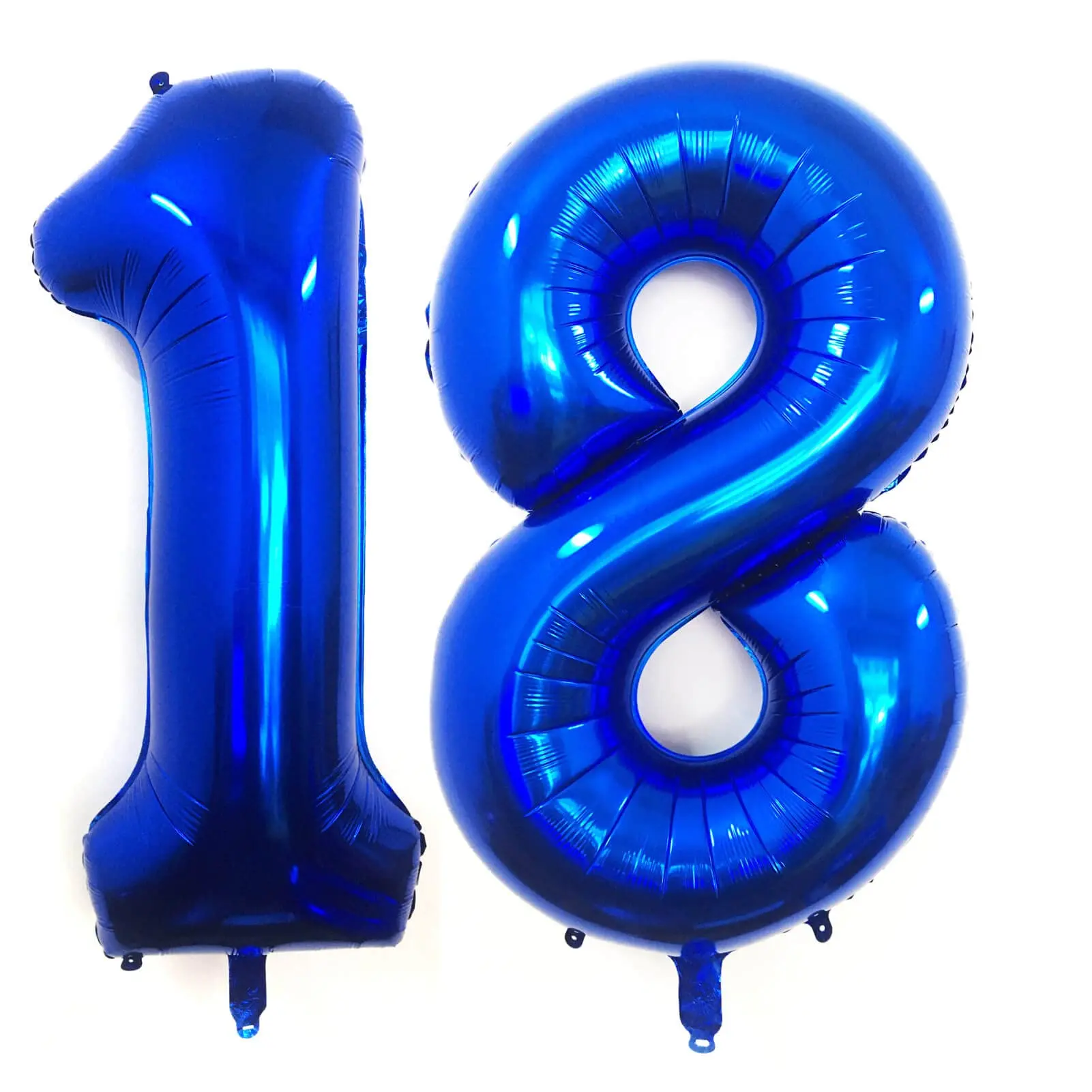 40-Inch Navy Blue 18 Number Balloons, Giant 18th Birthday & Anniversary Party Decorations