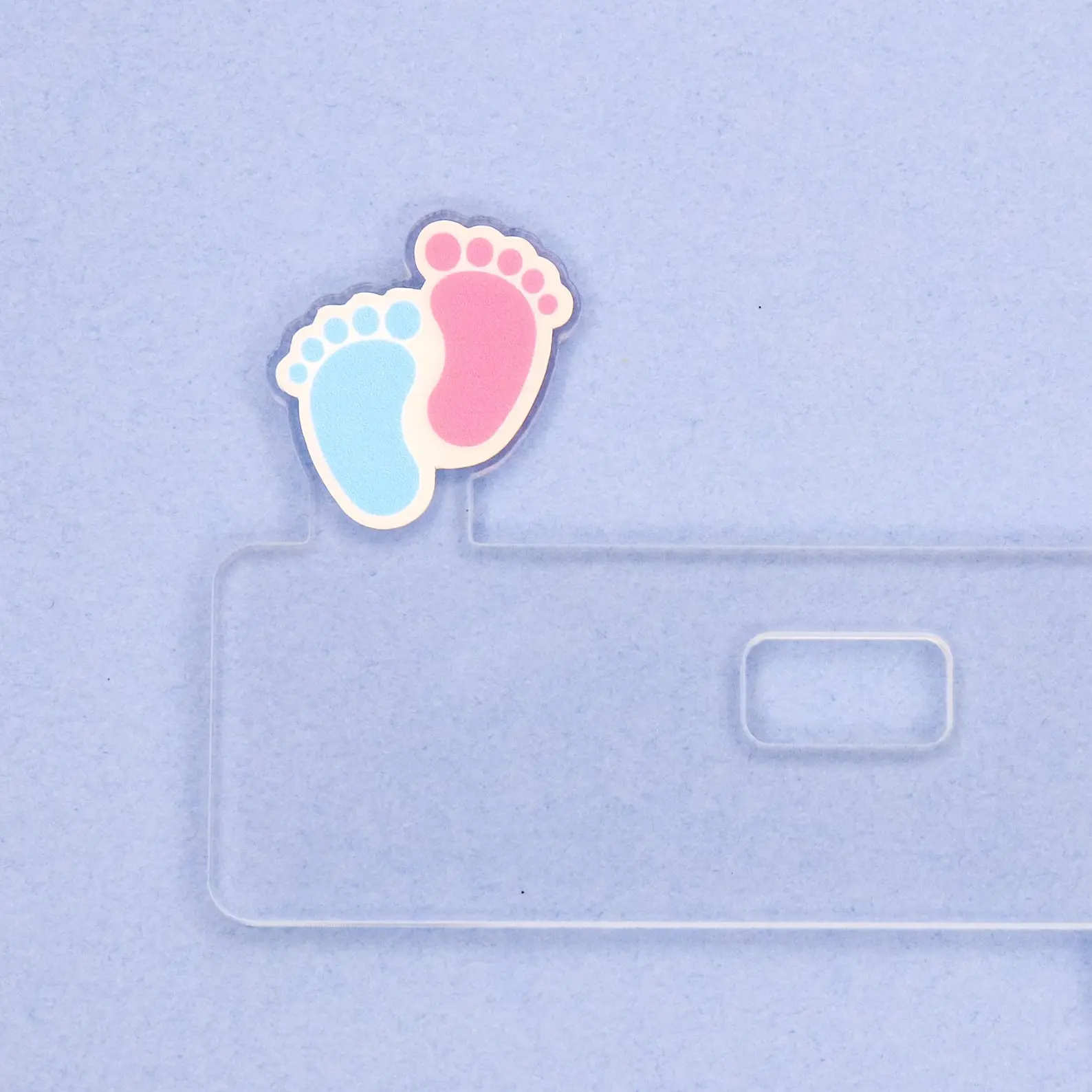 Baby Feet Identification Badge Topper, 3.25x2 in Office Stationery Supply for Badge Decoration