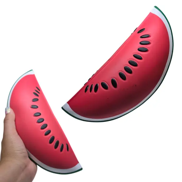 Jumbo Watermelon Slice Squishy Stress Relief Fidget Toy
