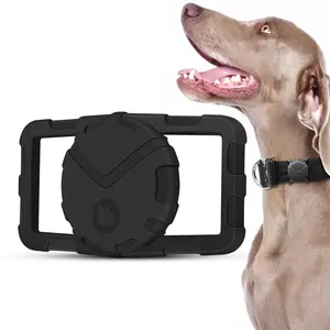 Ultra Thick Dog Collar Holder for Air-Tag 2pcs | Military-Grade Air Tag Case Fits Collar from 0.8" to 2" | Apple Air Tag Holders for Large Dogs and Cats