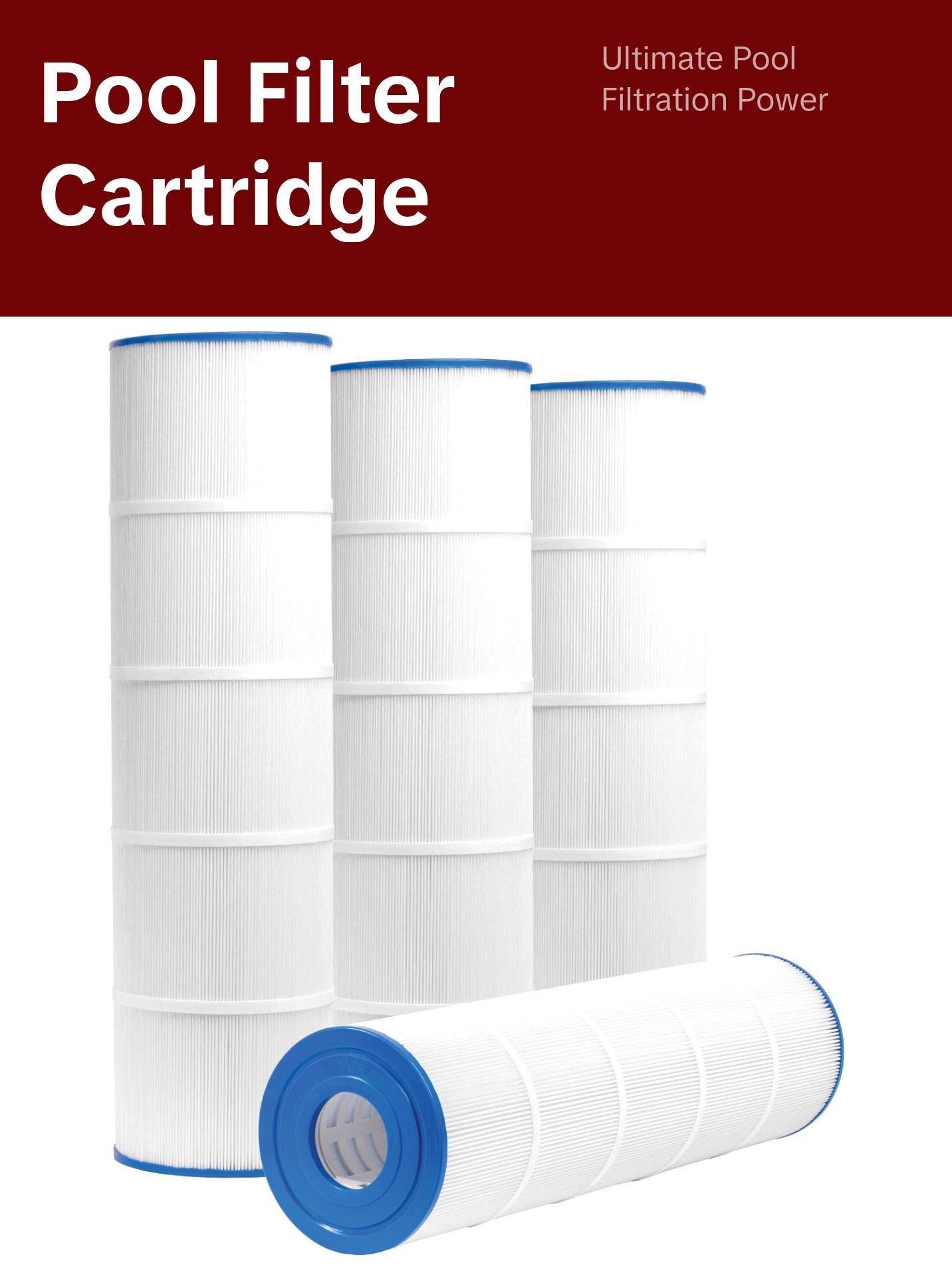 XtremepowerUS Pool Filter Replacement Cartridge 4-Pack 105 sq.ft OD 26" x 7 for Efficient Filtration Systems Compact Design Easy Replacement   Pool Filter Cartridge