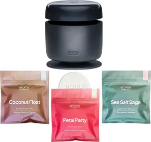 Aroma Therapist Diffuser Waterless Home Scent System (Rechargeable Fan Diffuser) + Swappable Dry Scent Pucks