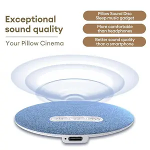 Ultra-Thin Bluetooth Pillow Speaker with Bluetooth 6.0, 3D White Noise, Soft Immersive Sound Field, Pillow CD Player for Bedtime Music & Audiobooks, Headphone-Free Sleep Speaker, Compatible with Android & iOS