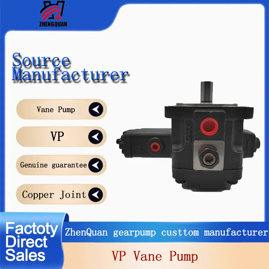 Zhengquan VP-40-FA3 High Pressure Oil Transfer Pump VP15/20/25/30 Hydraulic Pump Variable Vane Pump Customize Factory in Stock