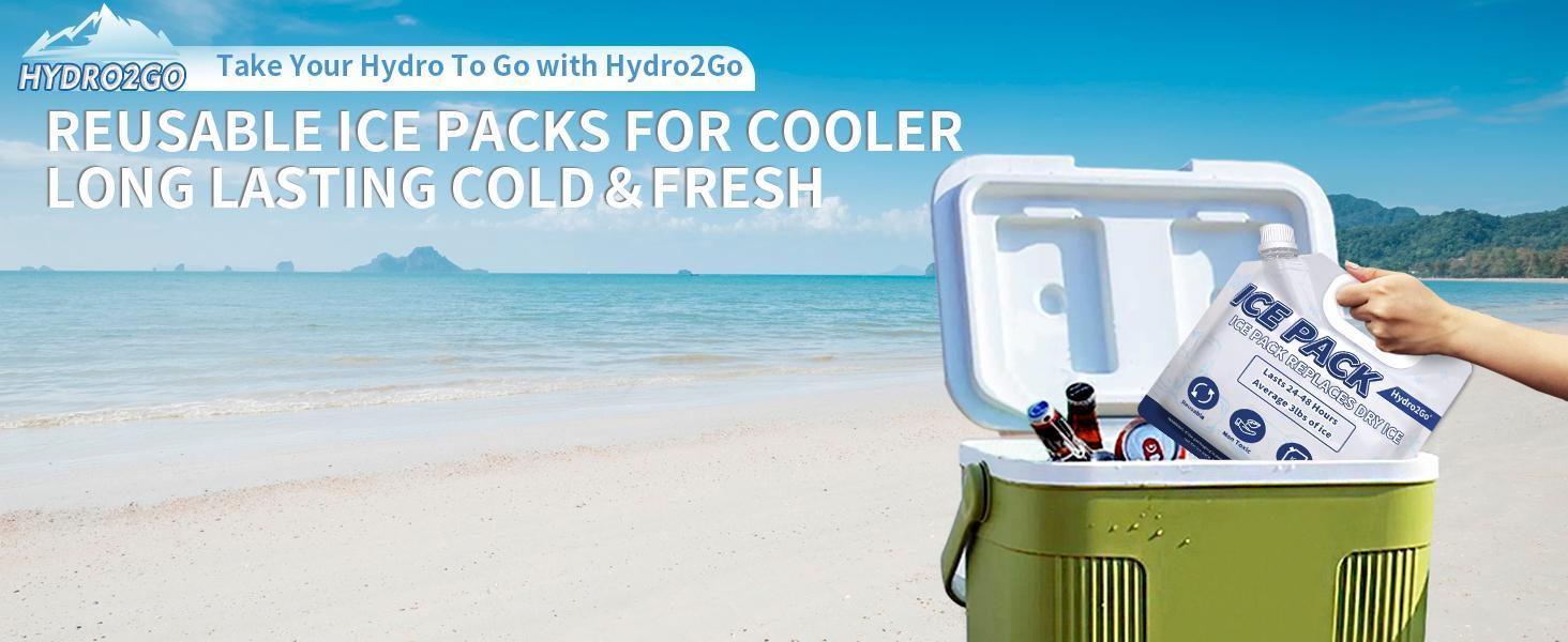 3-Pack 72HR Cold Packs Reusable Long-Lasting Ice Retention for Coolers Lunch Bags Beach Camping Fishing Non-Toxic Freezable Flexible White-3PC Cooling Pads