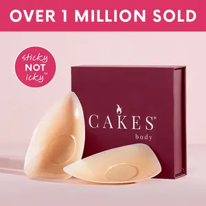 sticky CAKES triangles - The "sticky" not icky triangle nipple covers designed for deep vee's and swim