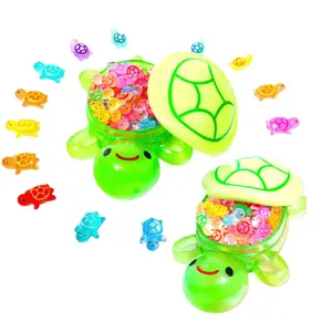200 Pcs Small Turtle Toys Luminous Miniature Tiny Turtles Glow in The Dark for Fairy Garden Dollhouse Micro Landscaping 100pcs Small Turtle Toys, 200 Pcs Mini Resin Turtles with 1 Pc Jumbo Resin Turtle suitable for over 10 years old