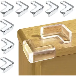 10 Pack Clear Baby Safety Corner Protectors, Child Proof Corner Guards Covers for Furniture and Table Edges
