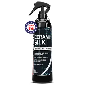 Carfidant Ceramic Silk - Ceramic Coating Spray for Cars, RVs & Boats - High Gloss, Hydrophobic Protection, Chemical Resistance, Lasting Shine & Durability 8oz