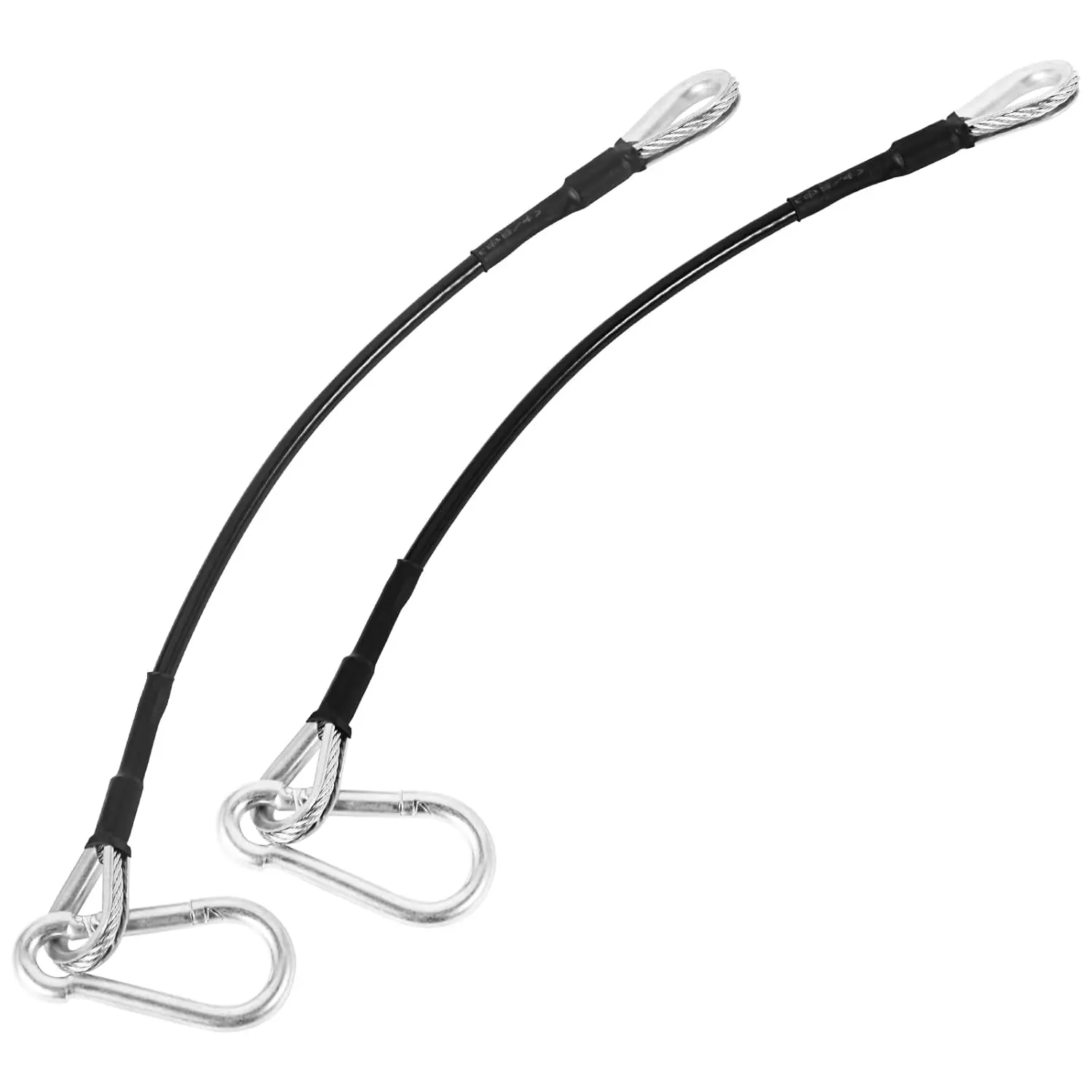 Gym Extension Cables 10" Long Replacement Extension Cables Compatible with Bowflex Home Gym Machine Accessories for LAT/Tricep Pull Down and  Extensions Machine (1 Pair)-Extend Your Workout Angle