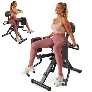 FLYBIRD 2-in-1 Hip Abductor & Adductor Machine for Home Gym, Glute & Inner Thigh Trainer with 6 Adjustable Resistance Bands, Dual Foot Bar, Up to 108LBS Resistance