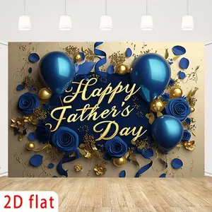 Father’s Day & Dad Birthday Backdrop – Holiday Party Tapestry, Wall Hanging, Photography Background, Polyester HD Print, Home, Garden, Room, Club, Entrance Decor
