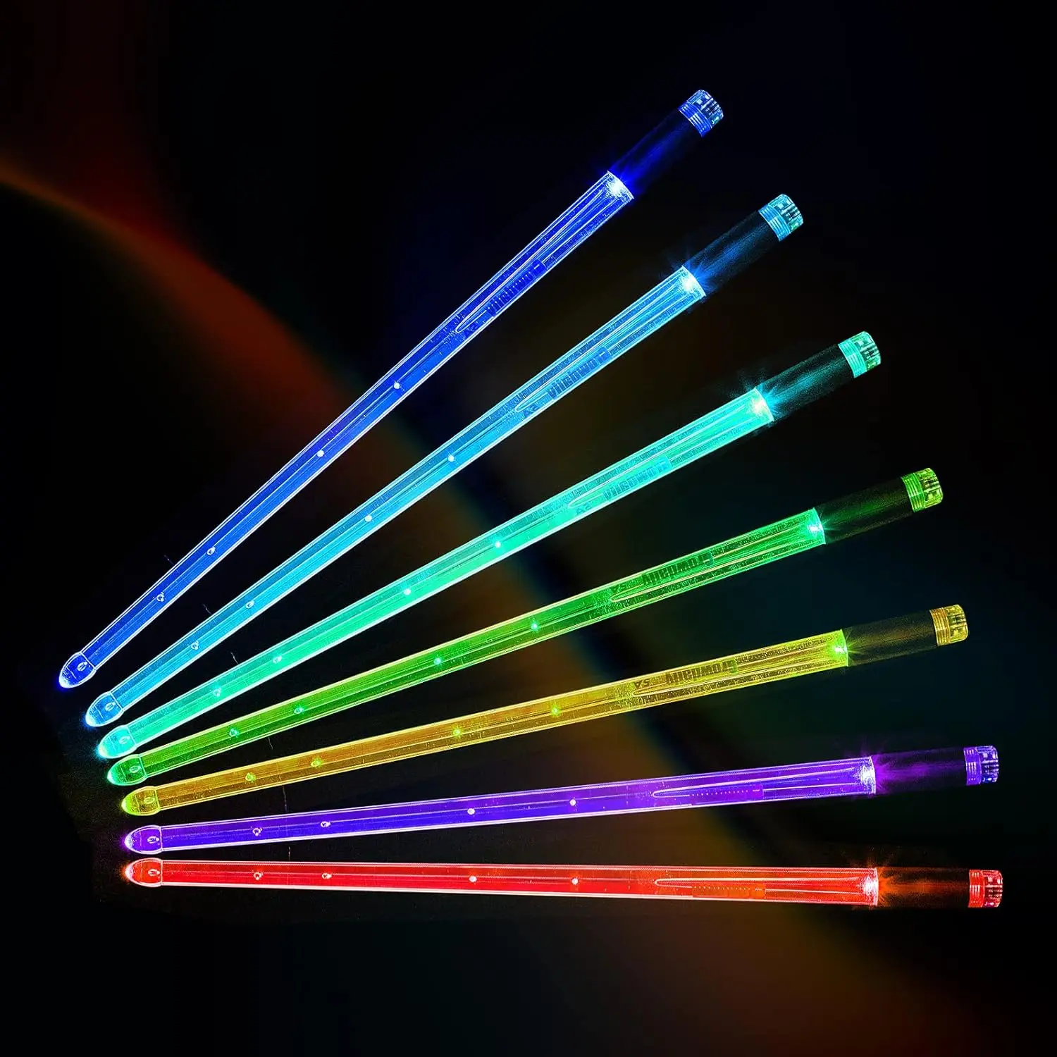 Light Up Drum Sticks,15 Color Changing Drum sticks Cool  Drum Sticks Personalized  5A DrumSticks(One Pair)