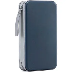 DVD Case, 96 Capacity CD Case Portable CD Holder Storage Hard Plastic DVD Wallet Holder Organizer for