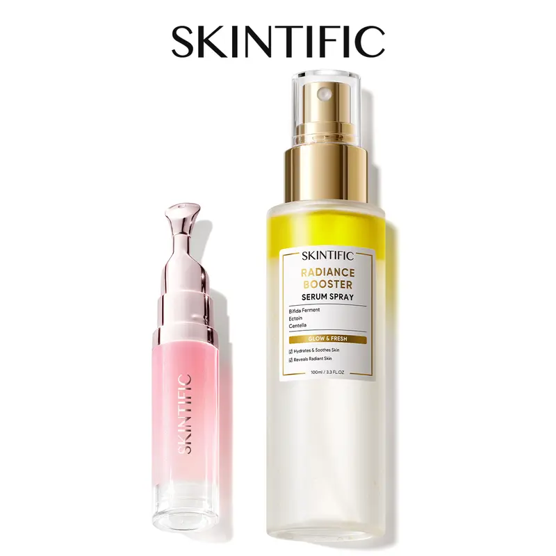[Hot 2pcs] SKINTIFIC Peptide Brightening Lip Serum + Radiance Booster Serum Spray