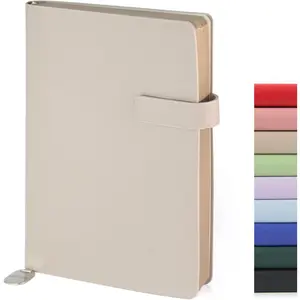 Soft Cover Leather Journal Notebook A5 Lined 212 Pages 5x8.25 Inches with Strap Closure Travel Work School Writing Journaling Notebooks for Women Men  Box Packaging Light Brown
