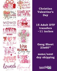Christian Valentine's Day DTF Gang Sheet