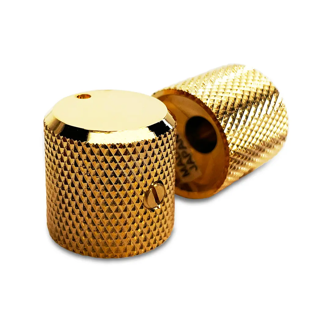 Allparts Metal Flat Top Knobs with Indicator (2 pcs)